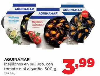 Alimerka Aguinamar Mejillones En Su Jugo Con Tomate o Al Albariño, 500 g. oferta