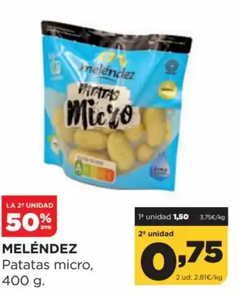 Alimerka Meléndez Patatas Micro, 400 g. oferta