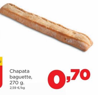 Alimerka Chapata Baguette, 270 g. oferta