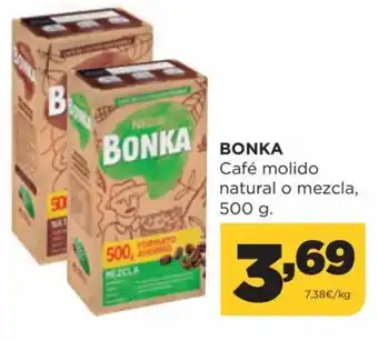 Alimerka Bonka Café Molido Natural o Mezcla, 500 g. oferta