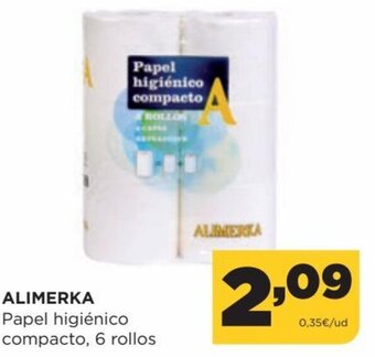 Alimerka Alimerka Papel Higiénico Compacto, 6 Rollos oferta