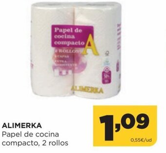 Alimerka Alimerka Papel de Cocina Compacto, 2 Rollos oferta