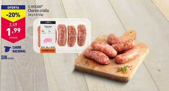 ALDI El Mercado Chorizo Criollo oferta