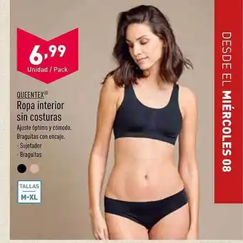 ALDI Queentex Ropa Interior Sin Costuras oferta