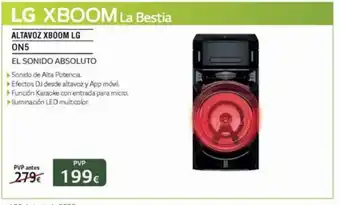 Milar LG XBoom La Bestia Altavoz ON5 oferta