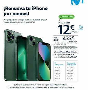 Movistar Iphone 13 128gb oferta