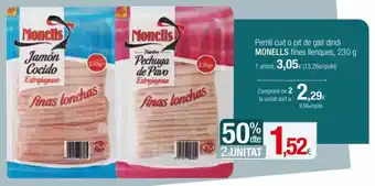 Condis Monells Pernil Cuit o Pit de Gall Dindi Fines Llenques, 230 g oferta