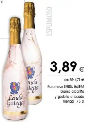 Cash Ifa Lenda Galega Espumoso blanco albaríño y godello o rosado mencía 75 cl oferta