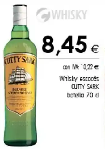 Cash Ifa Cutty Sark Whisky escocés botella 70 cl oferta