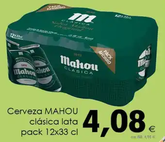 Cash Ifa Mahou Cerveza clásica lata pack 12x33 cl oferta