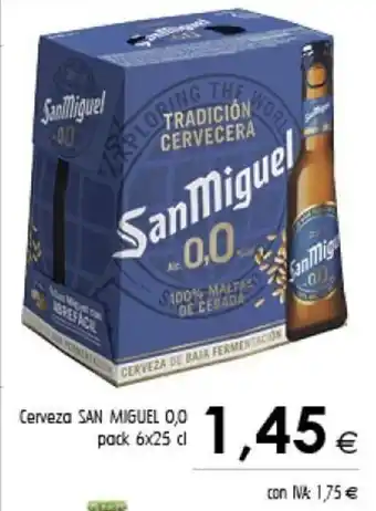 Cash Ifa San Miguel Cerveza 0,0 pack 6x25 cl oferta