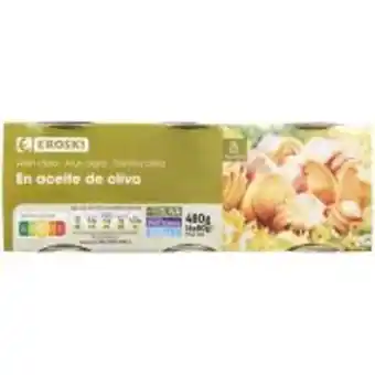 Eroski Atún claro en aceite de oliva eroski, pack 6x80 g oferta