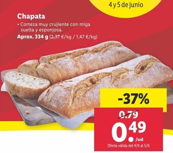 Lidl Chapata oferta