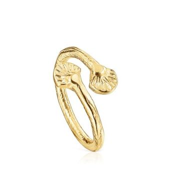 Tous Anillo abierto de plata vermeil oceaan duna oferta