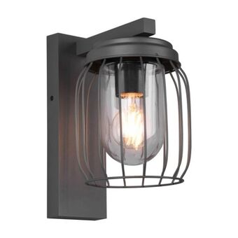 Lúzete Aplique exterior aluminio fundido antracita e27 ip44 zingiber oferta