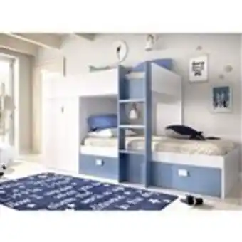 Embargos a lo bestia Cama tren con armario y 2 cajones groe artic /aguamarina 03k4501873 oferta