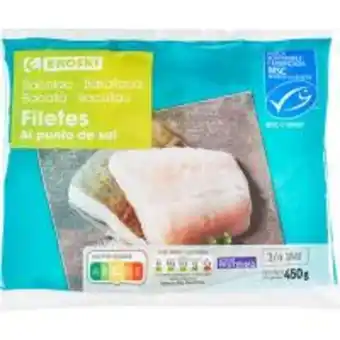 Eroski Filetes de bacalao eroski, bolsa 450 g oferta