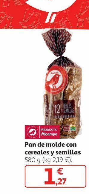 Alcampo Pan de molde alcampo oferta