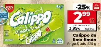 Maxi Dia Frigo Calippo de Lima-Limón 5 Uds. 525 g oferta