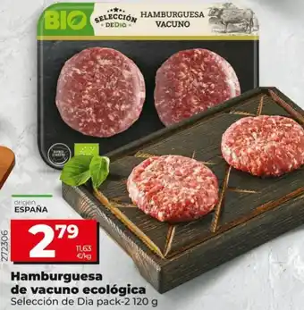 Maxi Dia Selección de Dia Hamburguesa de Vacuno Ecológica Pack-2 120 g oferta