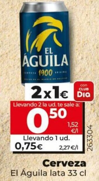 Maxi Dia El Aguila Cerveza Lata 33 cl oferta
