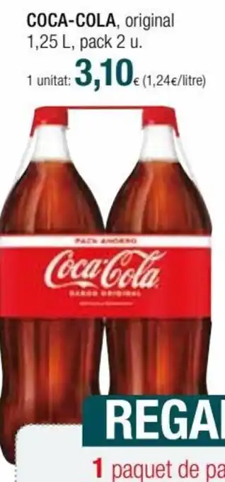 Condis Coca-Cola, Original 1.25 L, pack 2 u. oferta