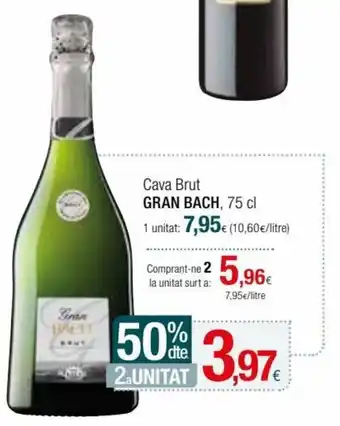 Condis Gran Bach Cava Brut, 75 cl oferta