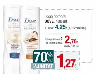 Condis Dove Loció Corporal, 400 ml oferta