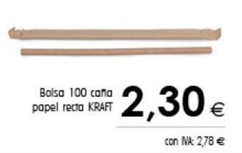 Cash Ifa Kraft Bolsa 100 Caña Papel Recta oferta