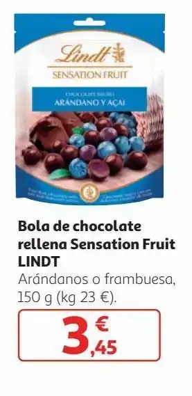 Alcampo Bola de chocolate chocolate relleno lindt oferta