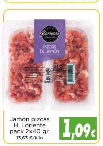 Proxi Jamón Pizcas H. Loriente Pack 2 oferta