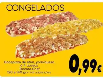 Proxi Bocapizza De Atún York Queso ó 4 Quesos Bocta Chef oferta