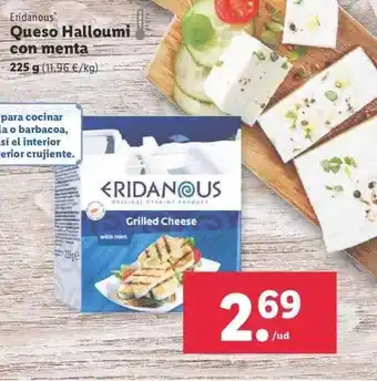Lidl Eridanous Queso Halloumi Con Menta oferta