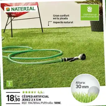 Leroy Merlin Naterial Césped Artificial Jerez 2 x 5 m oferta