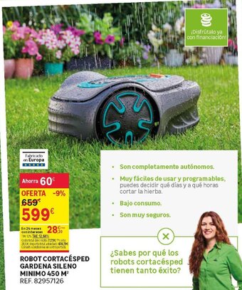 Leroy Merlin Robot Cortacésped Gardena Sileno Minimo 450 m² oferta
