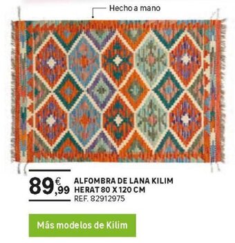 Leroy Merlin Alfombra De Lana Kilim Herat 80 x 120 cm oferta