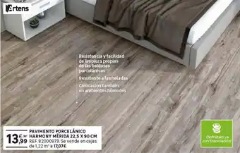 Leroy Merlin Artens Pavimento Porcelánico Harmony Mérida 22,5 x 90 cm oferta