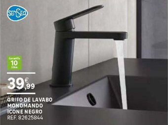 Leroy Merlin Grifo De Lavabo Monomando Icone Negro oferta