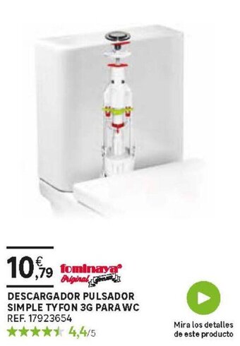 Leroy Merlin Descargador Pulsador Simple Tyfon 3G Para WC oferta