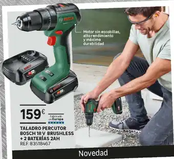 Leroy Merlin Bosch Taladro Percutor 18 V Brushless + 2 Baterías 2AH oferta