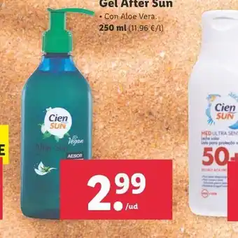 Lidl Gel After Sun oferta