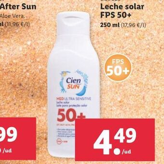 Lidl Leche solar oferta