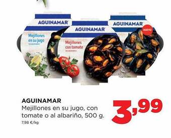 Alimerka Aguinamar Mejillones En Su Jugo Con Tomate O Al Albariño oferta