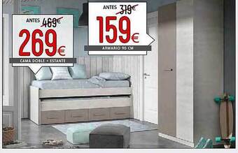 Atrapamuebles Cama Doble + Estante Armario 90 Cm oferta