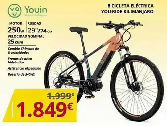 Dynos Informática Youin Bicicleta Eléctrica You-ride Kilimanjaro oferta