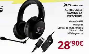 Dynos Informática Phoenix Auriculares Gaming 7.1 Xspectrum oferta