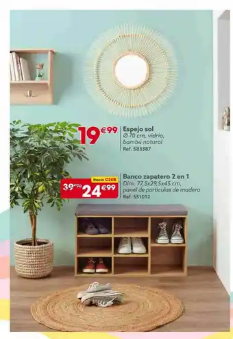 GiFi Espejo Sol Banco Zapatero 2 En 1 oferta