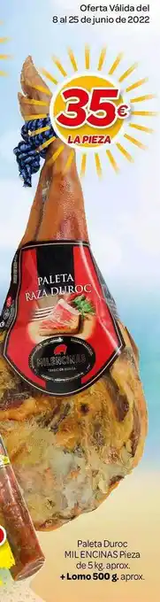 Alsara Supermercados Paleta Duroc Milencinas oferta