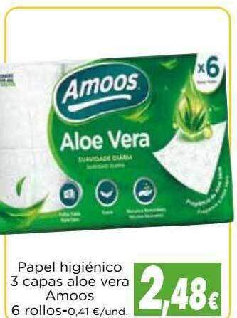 Proxi Papel Higiénico 3 Capas Aloe Vera Amoos oferta