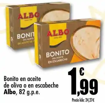 Unide Supermercados Bonito del norte en aceite de oliva albo oferta